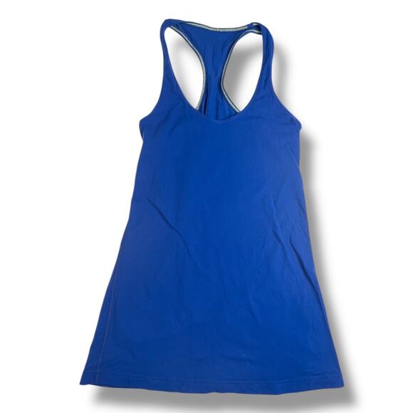 Lululemon Blue Cool Racerback Tank Top 4 - Picture 2 of 5